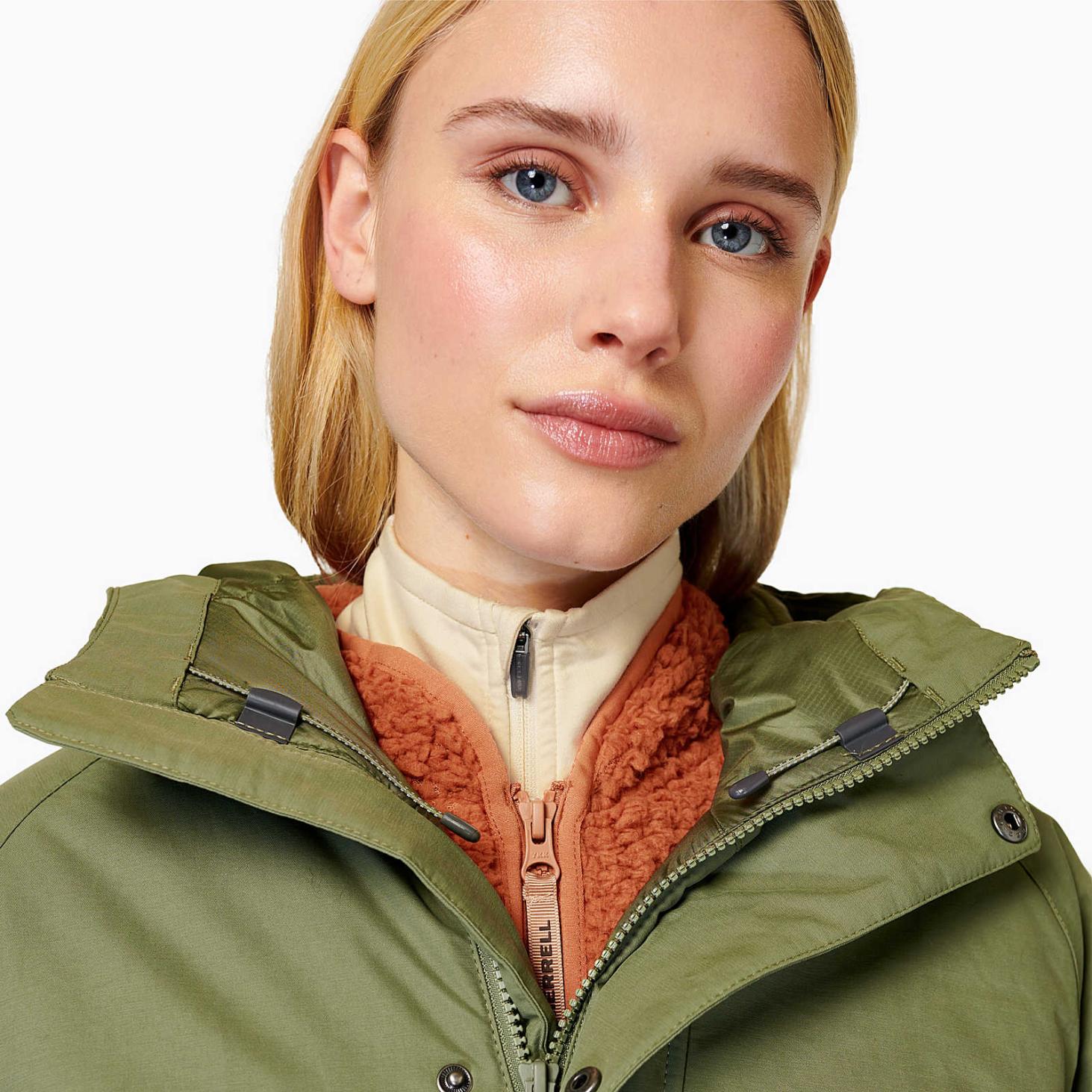 Merrell Kaidou Medium Weight Insulated Parka Lichen | Women Outerwear