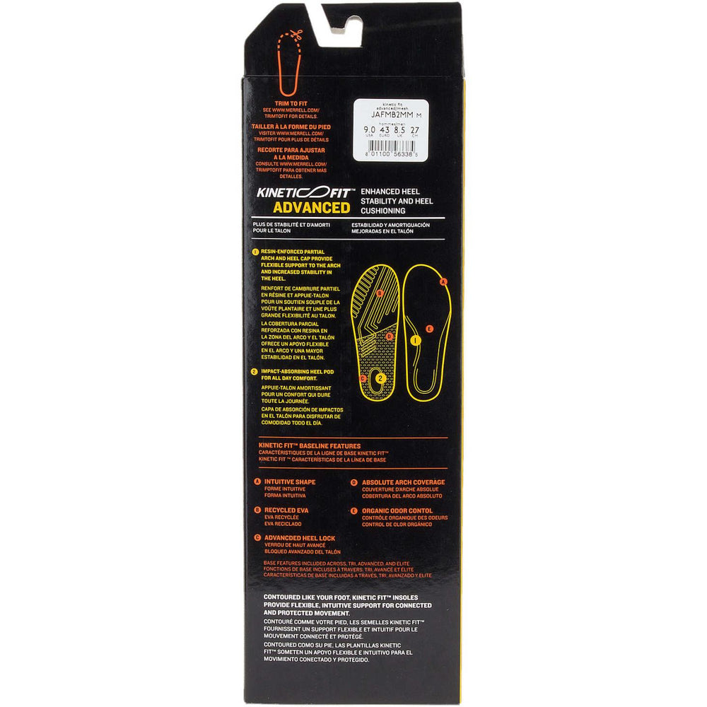 Merrell Kinetic Fit™ Advanced Footbed Mesh | Women/Men Shoe Care