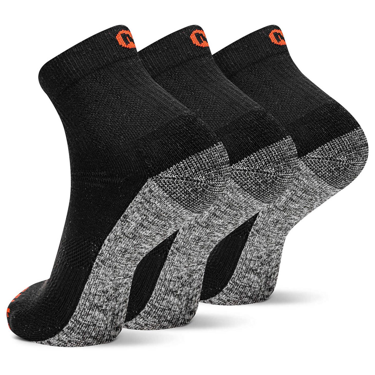 Merrell Lightweight Work Quarter Sock 3 Pack Black | Women/Men Socks