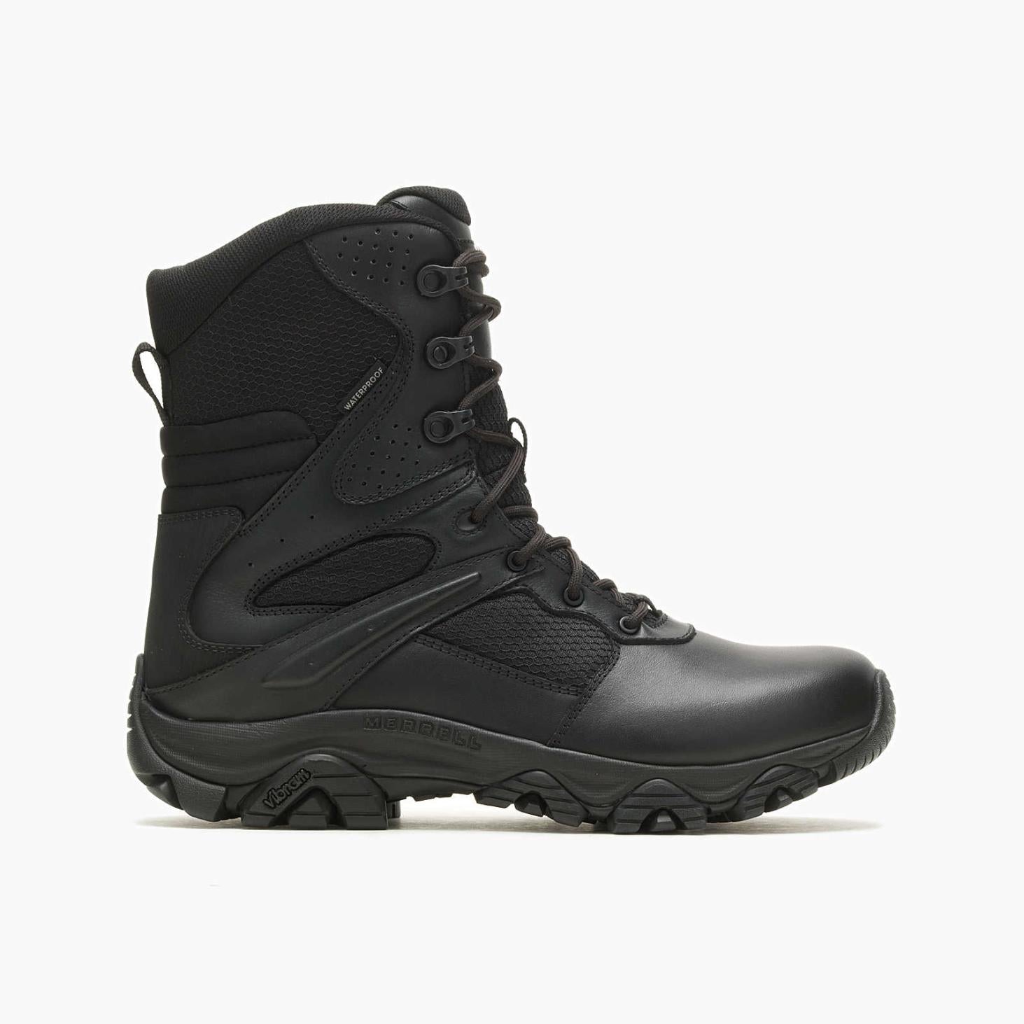 Merrell Moab 3 8" Tactical Response Zip Waterproof Boot Black | Men Boots