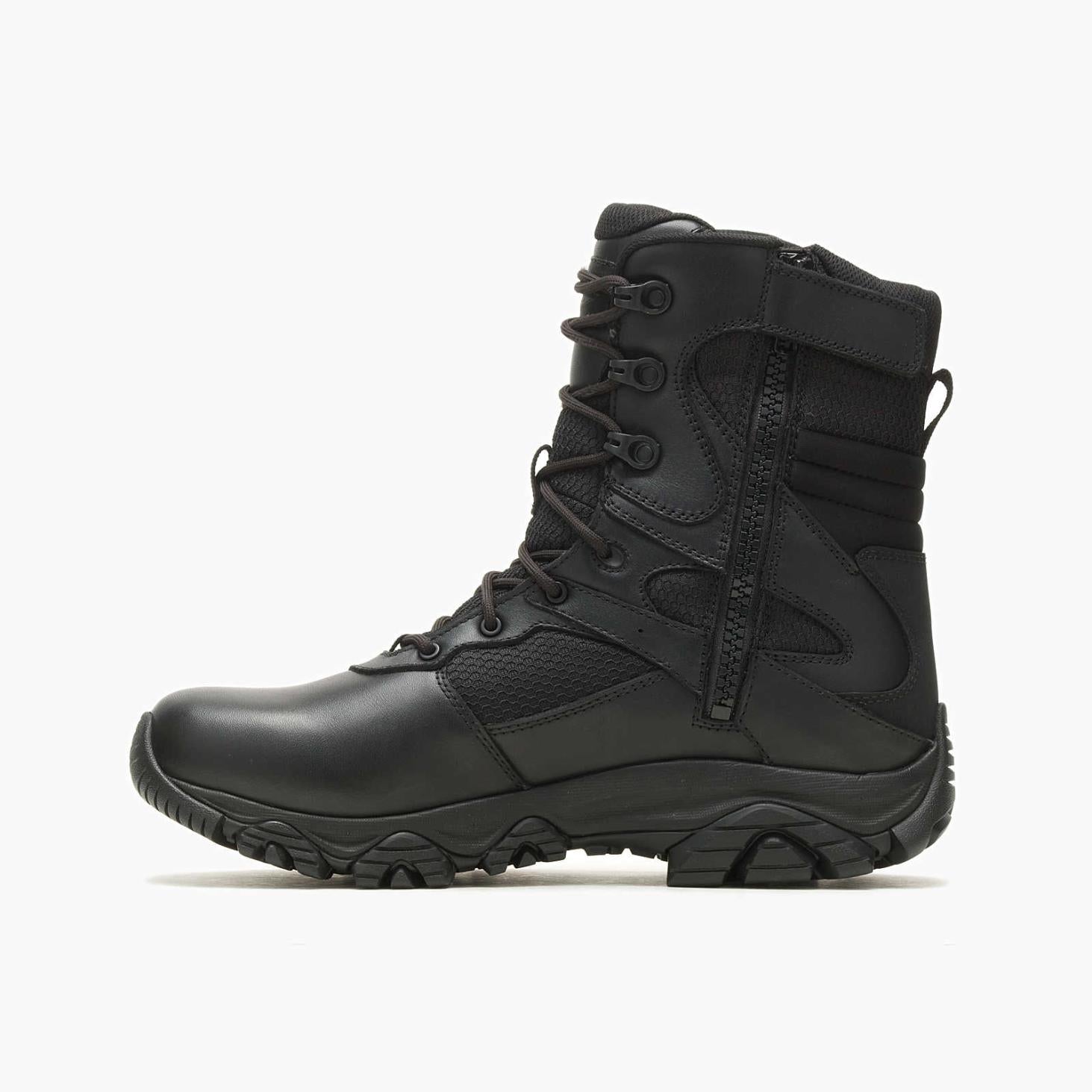 Merrell Moab 3 8" Tactical Response Zip Waterproof Boot Black | Men Boots