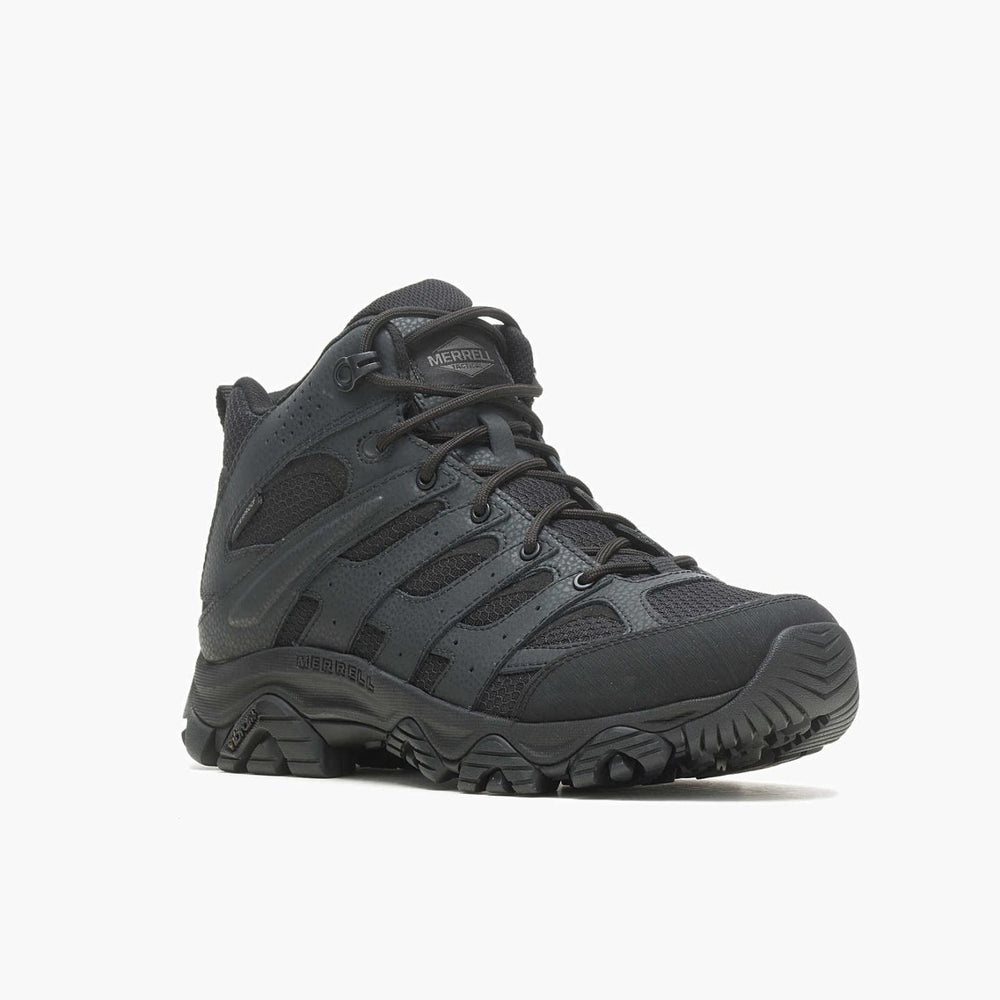 Merrell Moab 3 Mid Tactical Waterproof Black | Men Boots