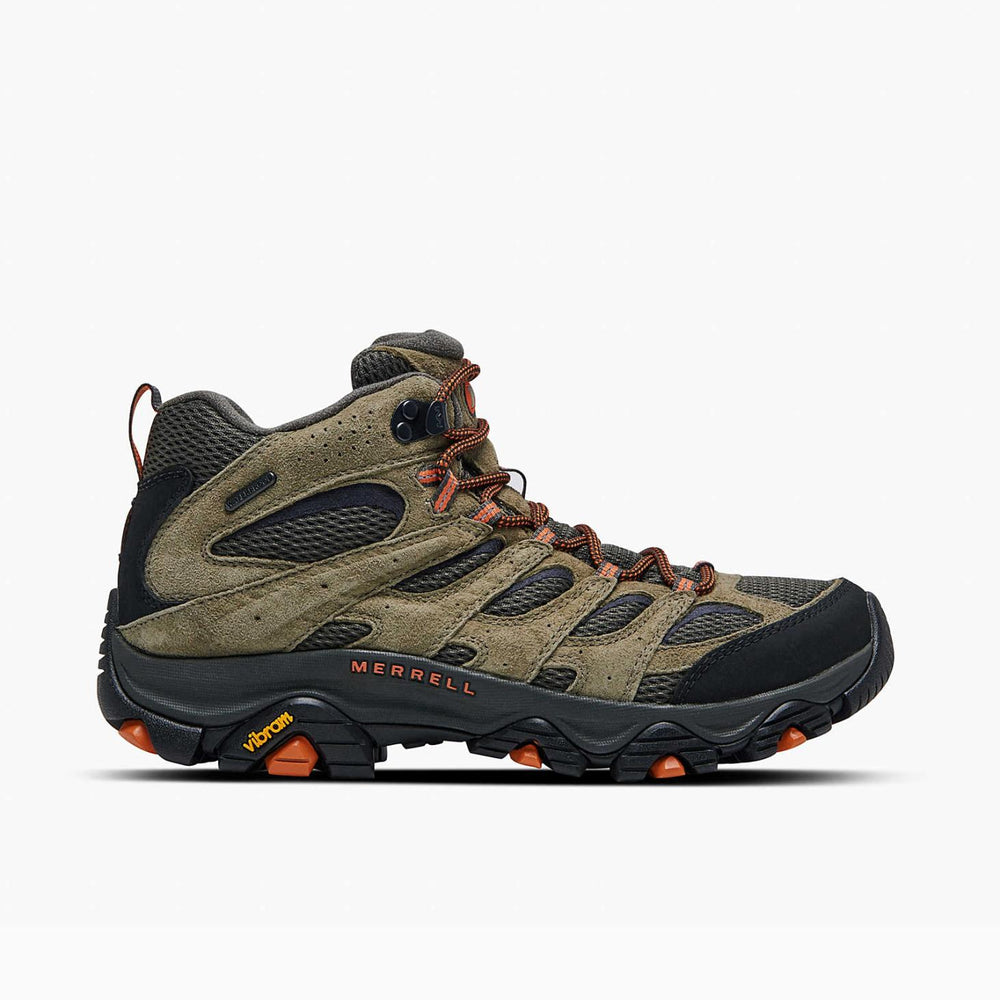 Merrell Moab 3 Mid Waterproof Olive | Men Boots
