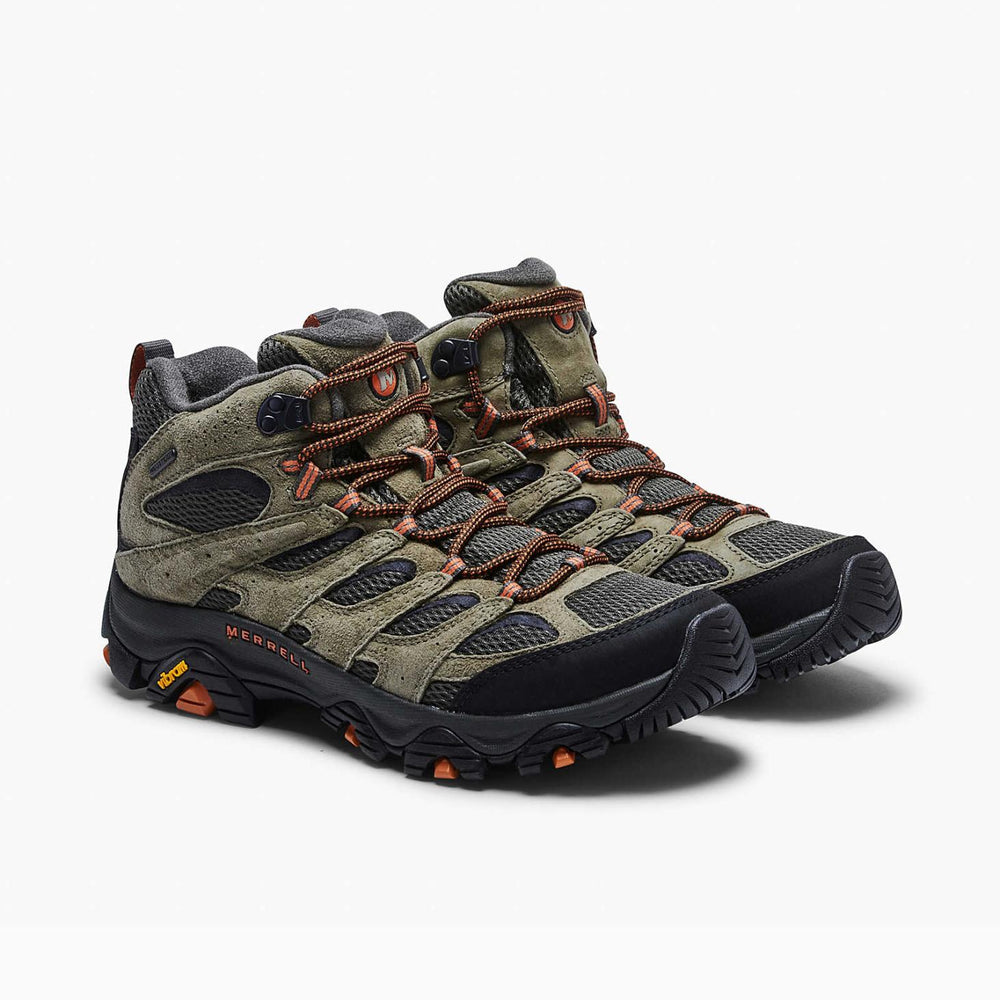 Merrell Moab 3 Mid Waterproof Olive | Men Boots