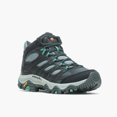 Merrell Moab 3 Thermo Mid Waterproof Wide Width Rock/jade | Women Winter Boots