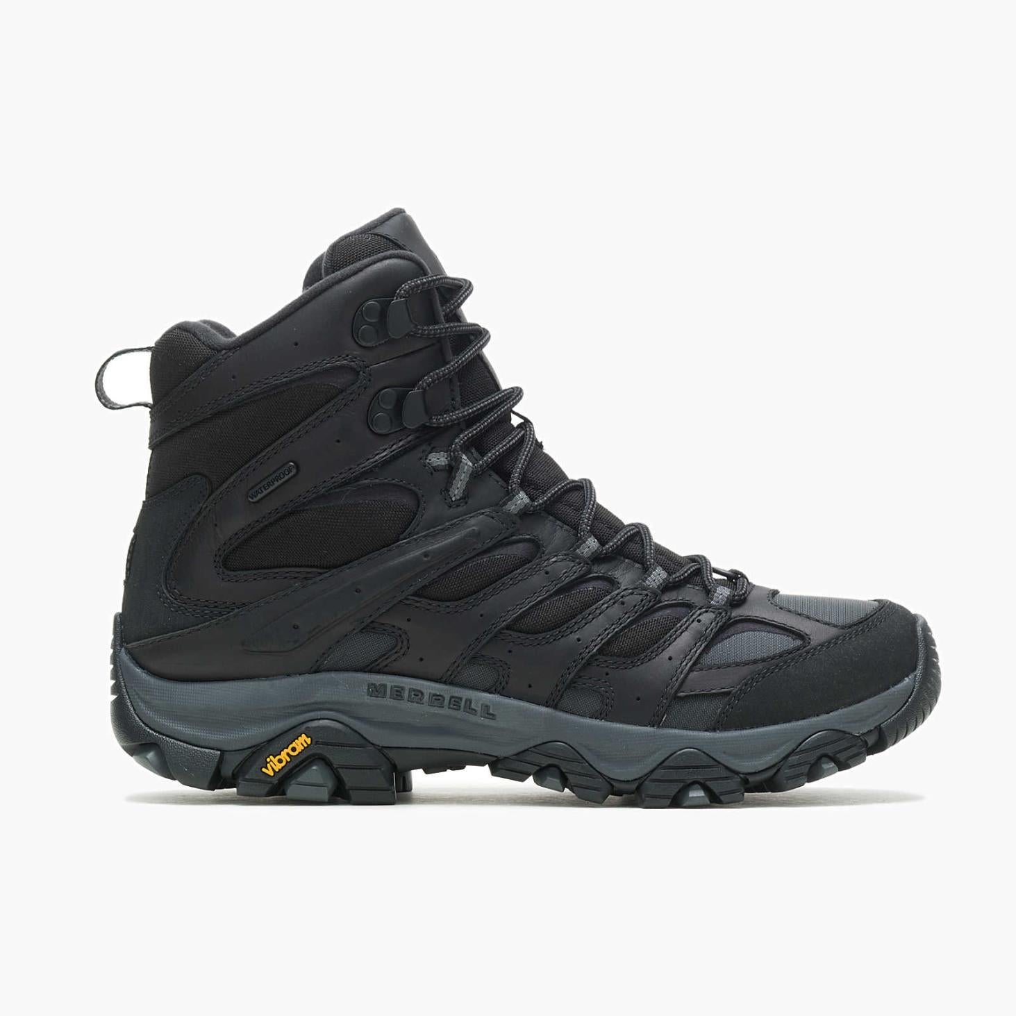 Merrell Moab 3 Thermo Tall Waterproof Black | Men Winter Boots