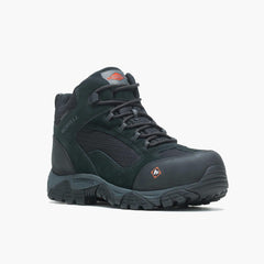 Merrell Moab Onset Mid Waterproof Comp Toe Work Boot Black | Men Boots