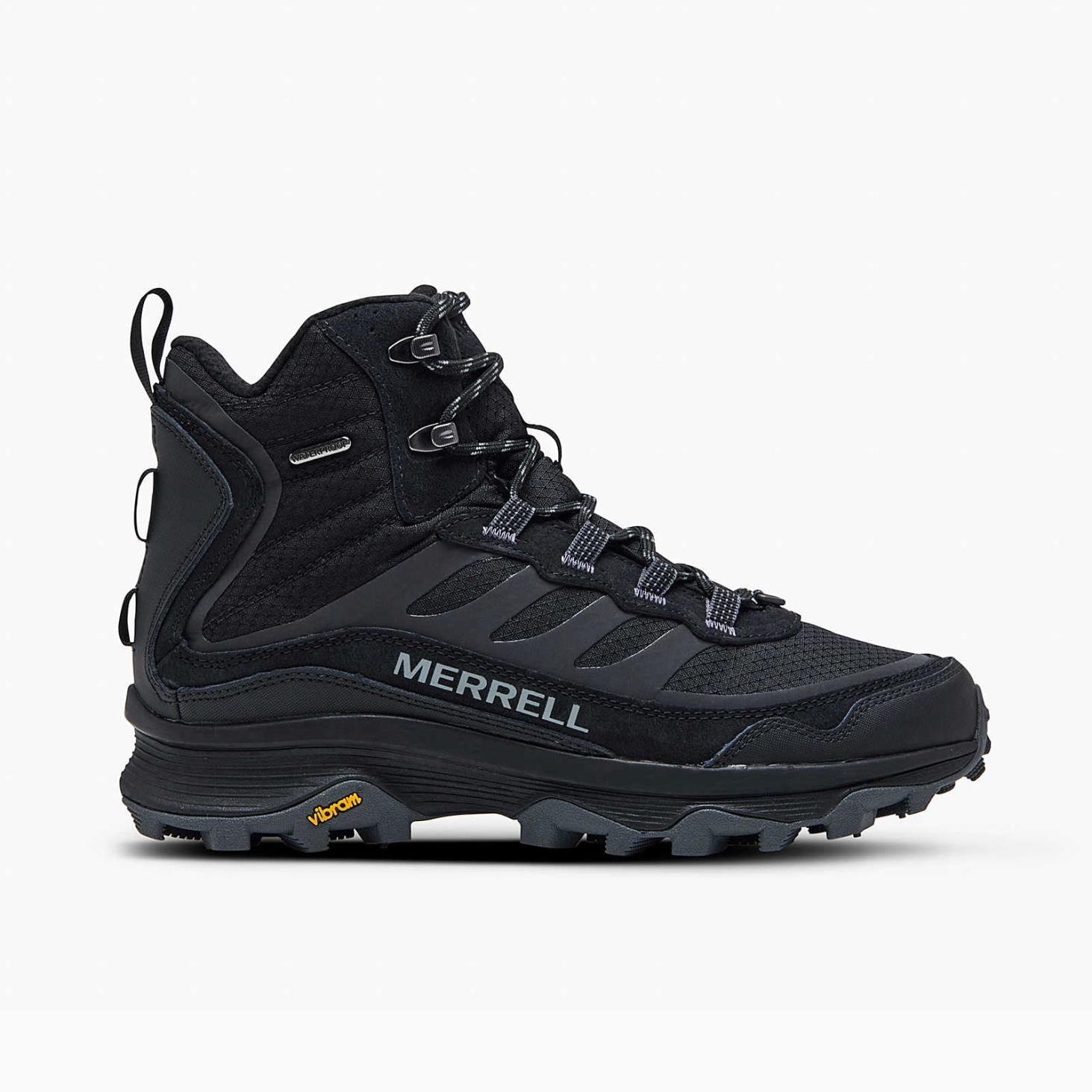 Merrell Moab Speed Thermo Mid Waterproof Black | Men Winter Boots