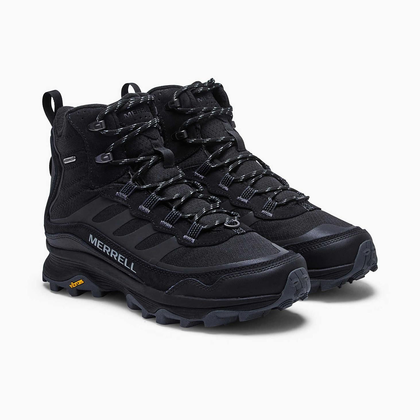 Merrell Moab Speed Thermo Mid Waterproof Black | Men Winter Boots