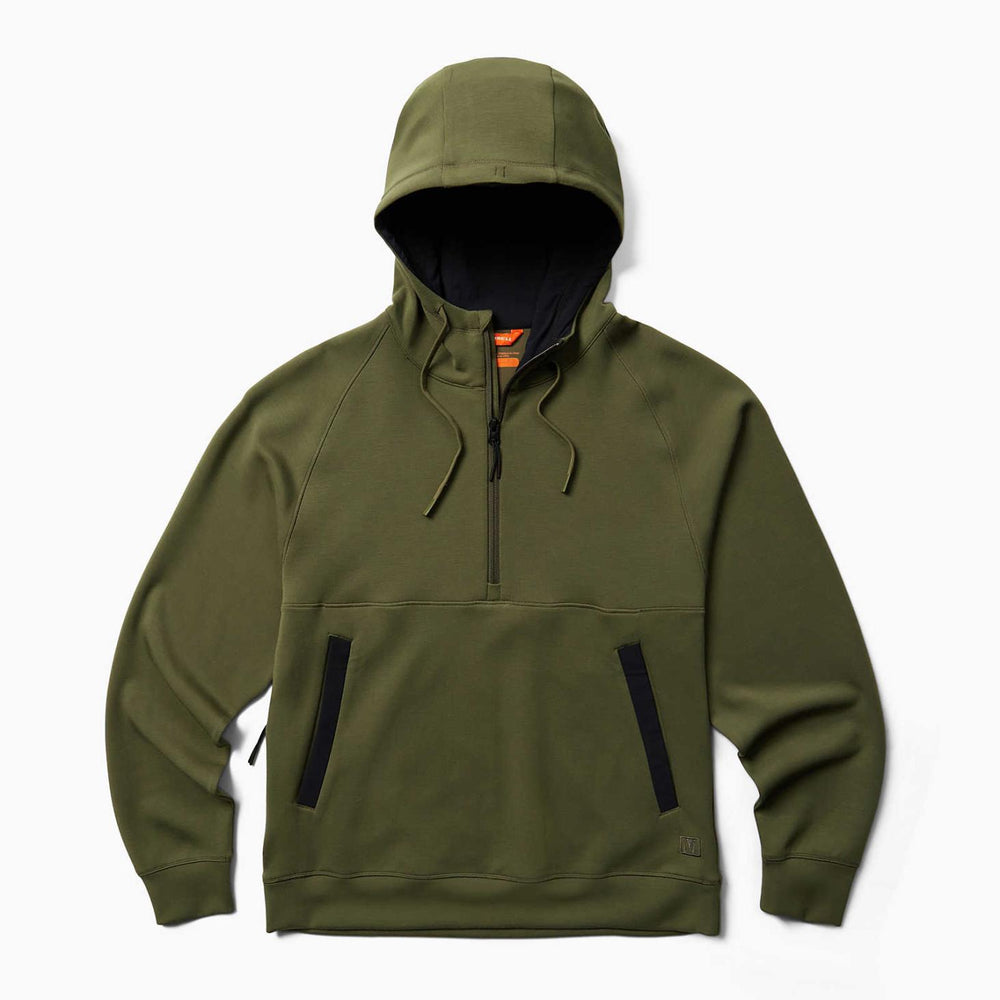 Merrell Momentum Hoody Dusty Olive | Men Tops