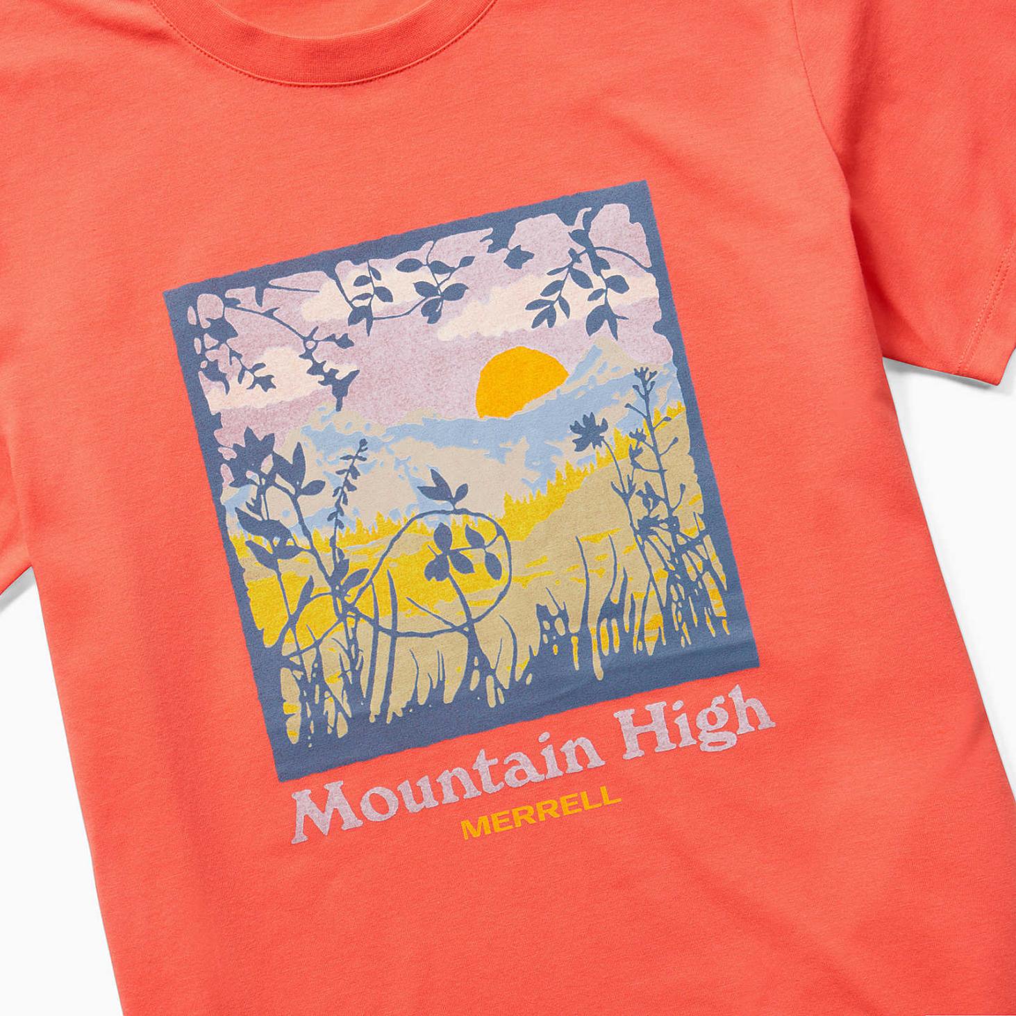 Merrell Mountain High Square Tee Cayenne | Women Tops