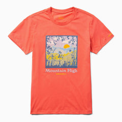 Merrell Mountain High Square Tee Cayenne | Women Tops
