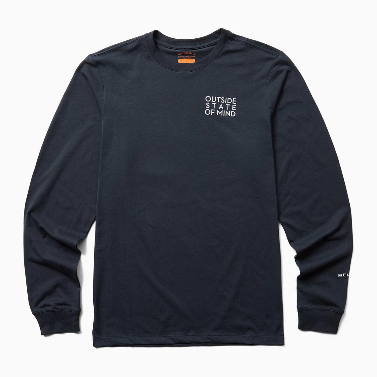 Merrell Mountain Layer Long Sleeve Tee Navy | Men Tops