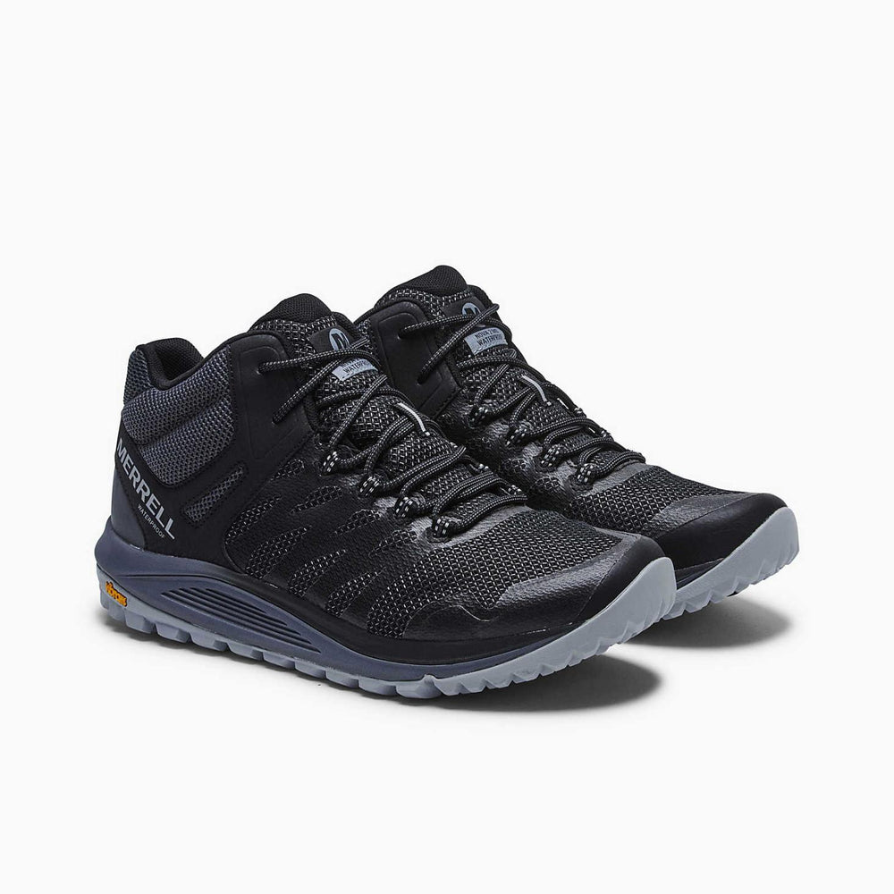 Merrell Nova 2 Mid Waterproof Wide Width Black | Men Wide Widths