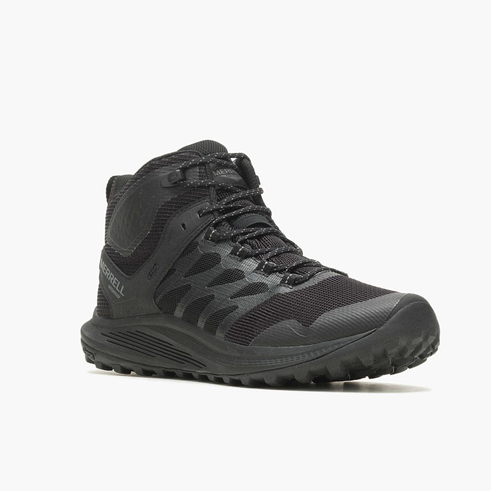 Merrell Nova 3 Mid Tactical Waterproof Boot Wide Width Black/charcoal | Men Wide Widths