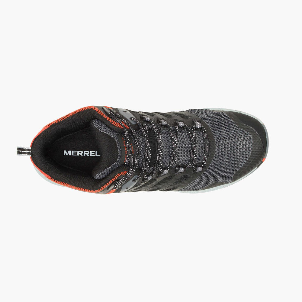 Merrell Nova 3 Mid Waterproof Black/tangerine | Men Boots