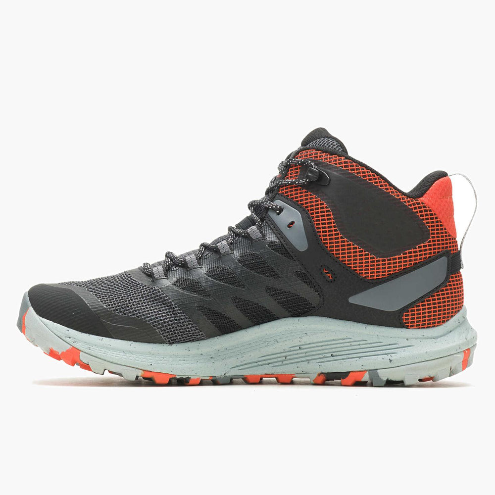 Merrell Nova 3 Mid Waterproof Black/tangerine | Men Boots