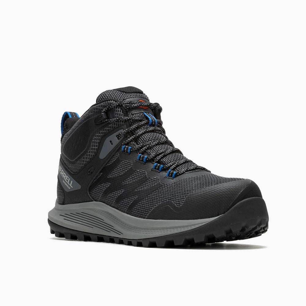 Merrell Nova Mid Waterproof Carbon Fiber Work Shoe Black | Men Boots