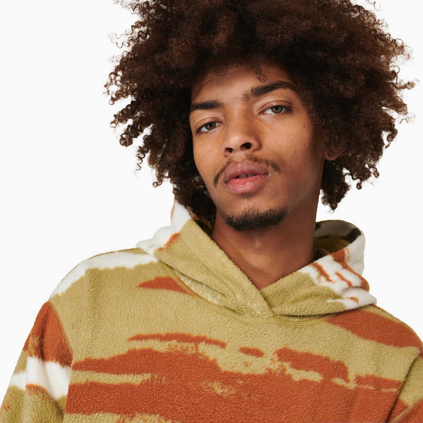 Merrell Print Sherpa Hoody Grey Green Mountain | Men/Women Tops