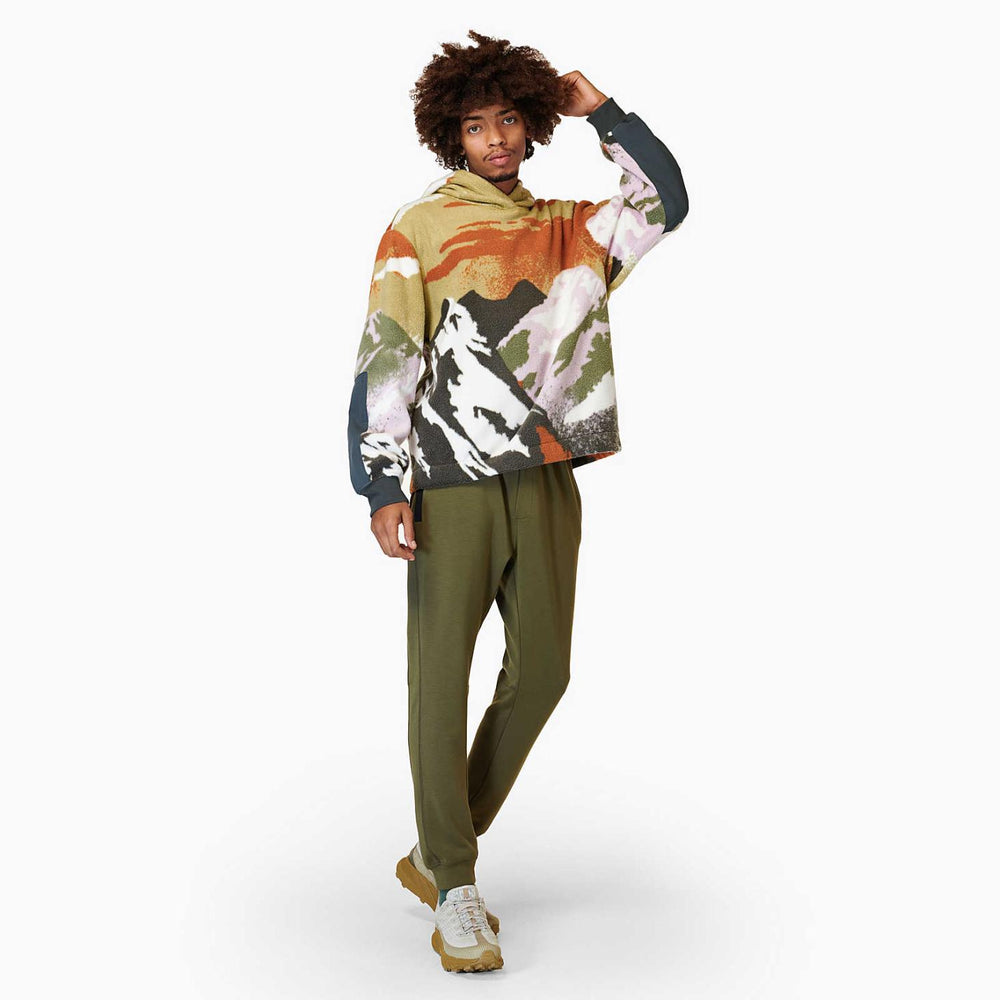 Merrell Print Sherpa Hoody Grey Green Mountain | Men/Women Tops