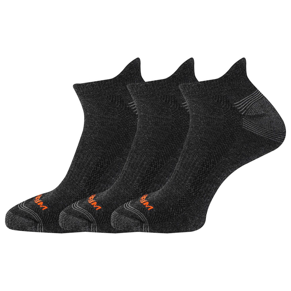 Merrell Recycled Low Cut Tab Sock 3 Pack Black | Women/Men Socks