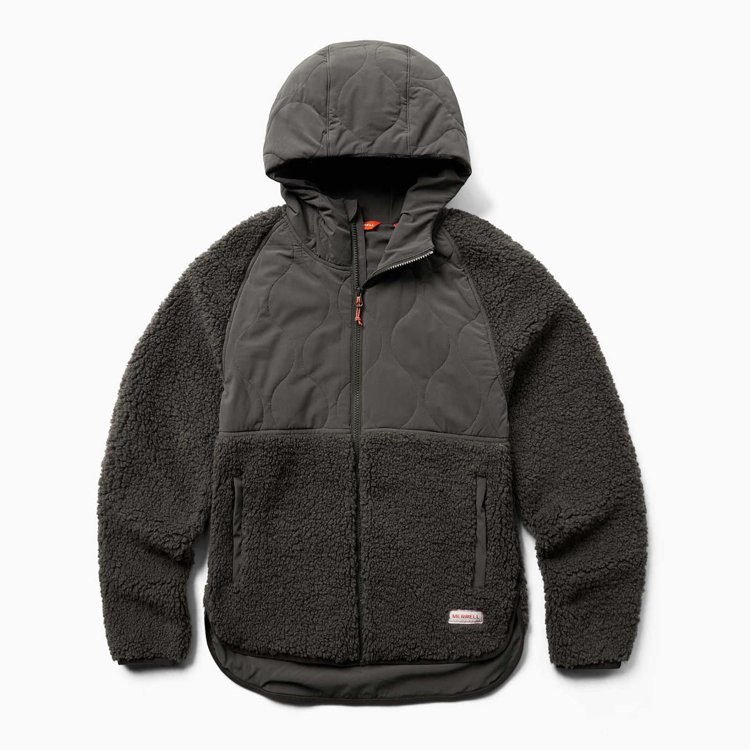 Merrell Sherpa Mixup Hoody Beluga | Women Tops