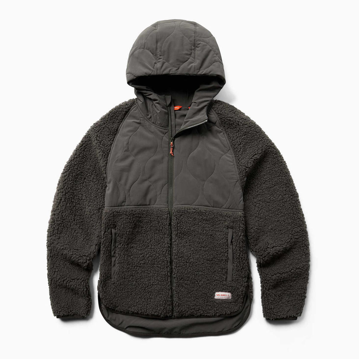 Merrell Sherpa Mixup Hoody Beluga | Women Tops