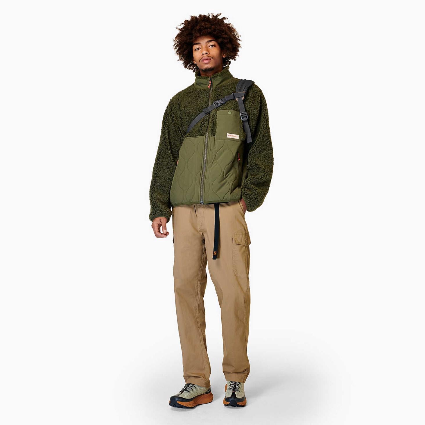 Merrell Sherpa Mixup Jacket Dusty Olive | Men Tops