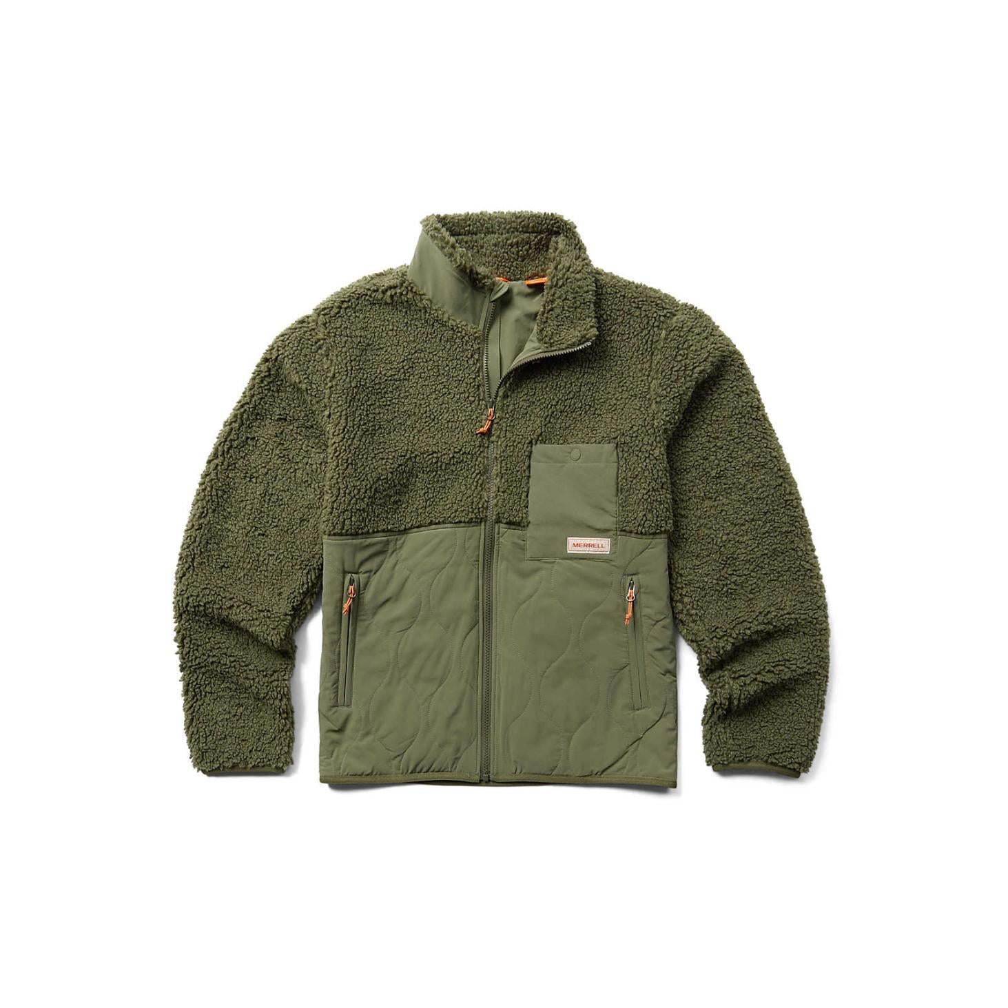 Merrell Sherpa Mixup Jacket Dusty Olive | Men Tops