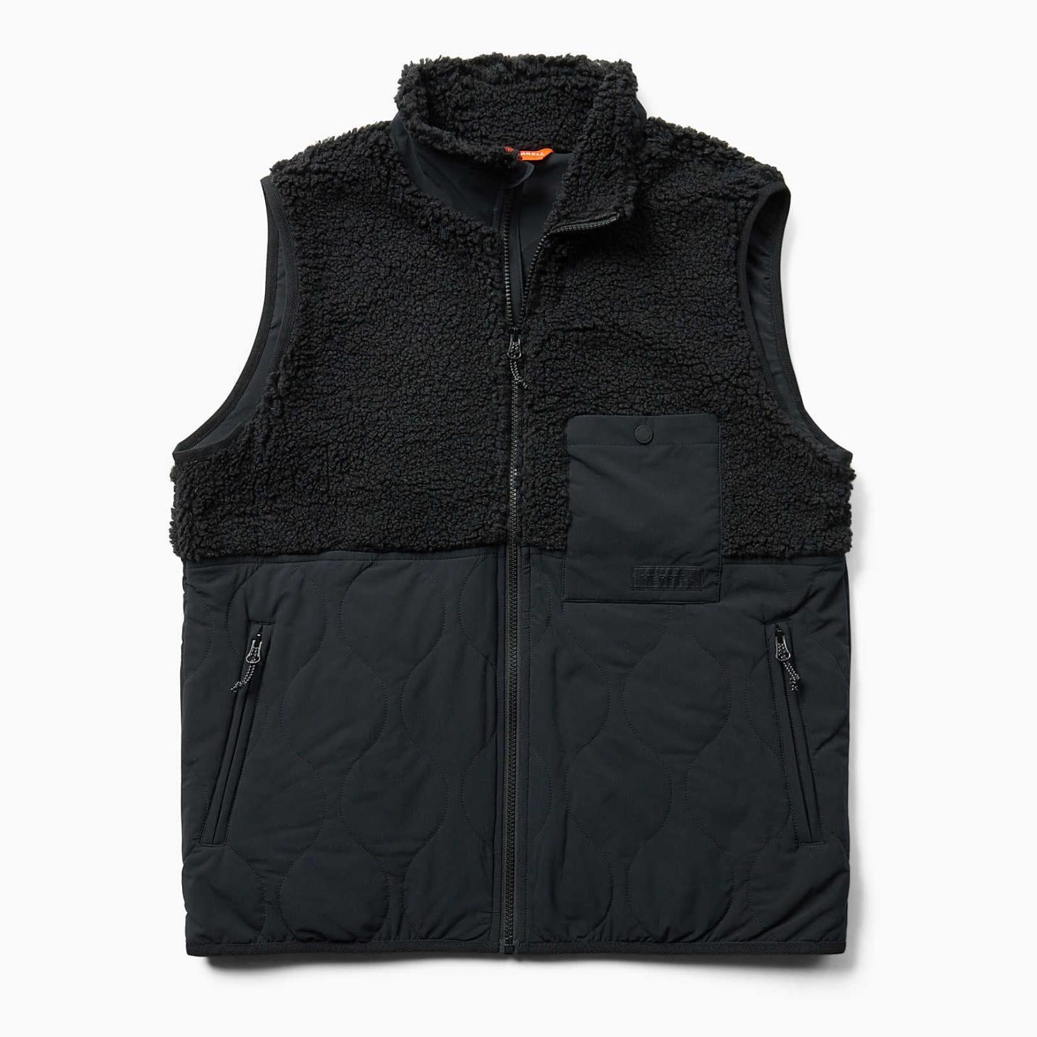 Merrell Sherpa Mixup Vest Black | Men Tops