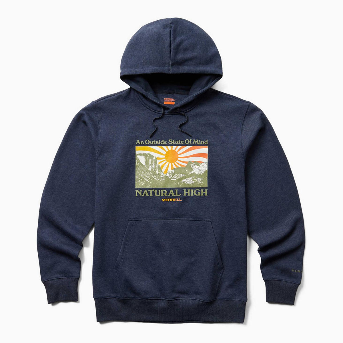 Merrell Sun Burst Fleece Hoody Navy Heather | Men Tops