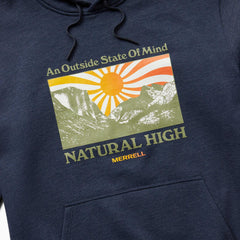 Merrell Sun Burst Fleece Hoody Navy Heather | Men Tops