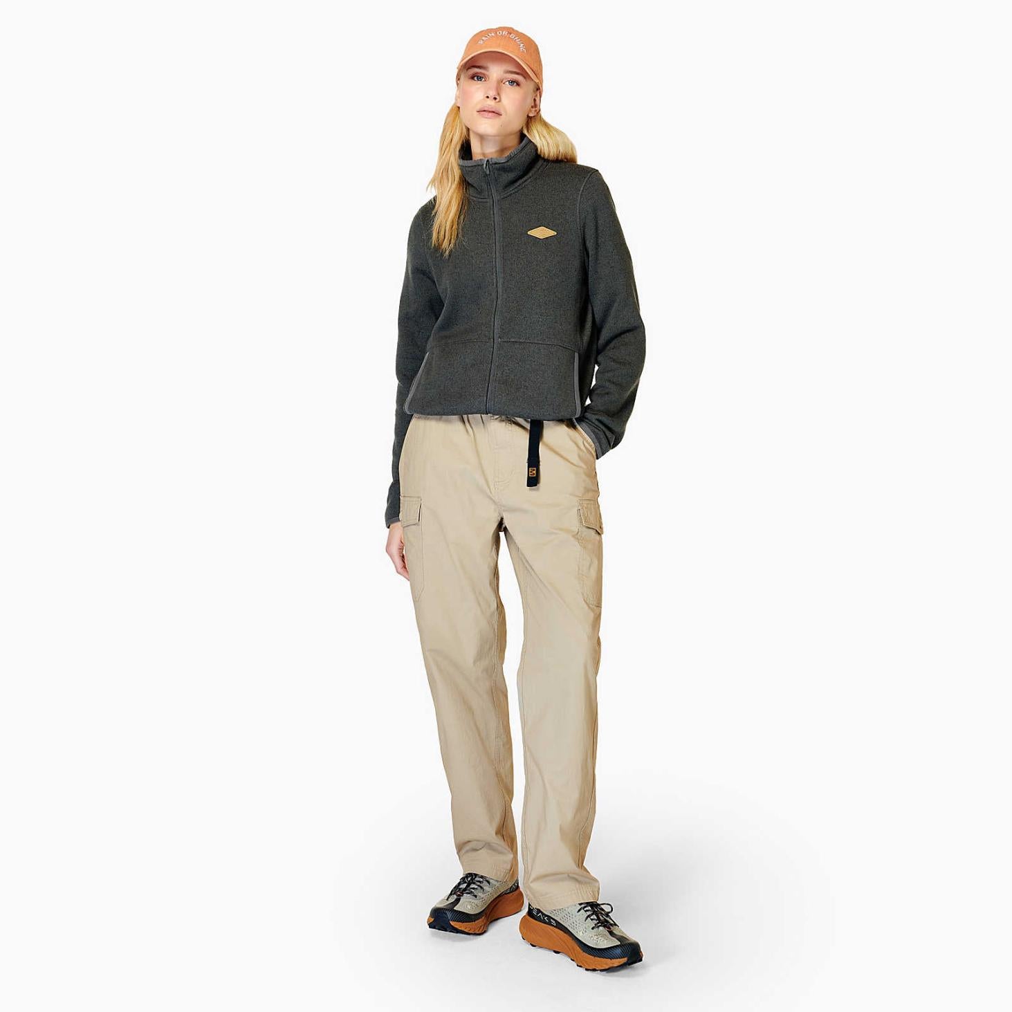 Merrell Sweater Weather Full Zip Asphalt Heather | Women Tops