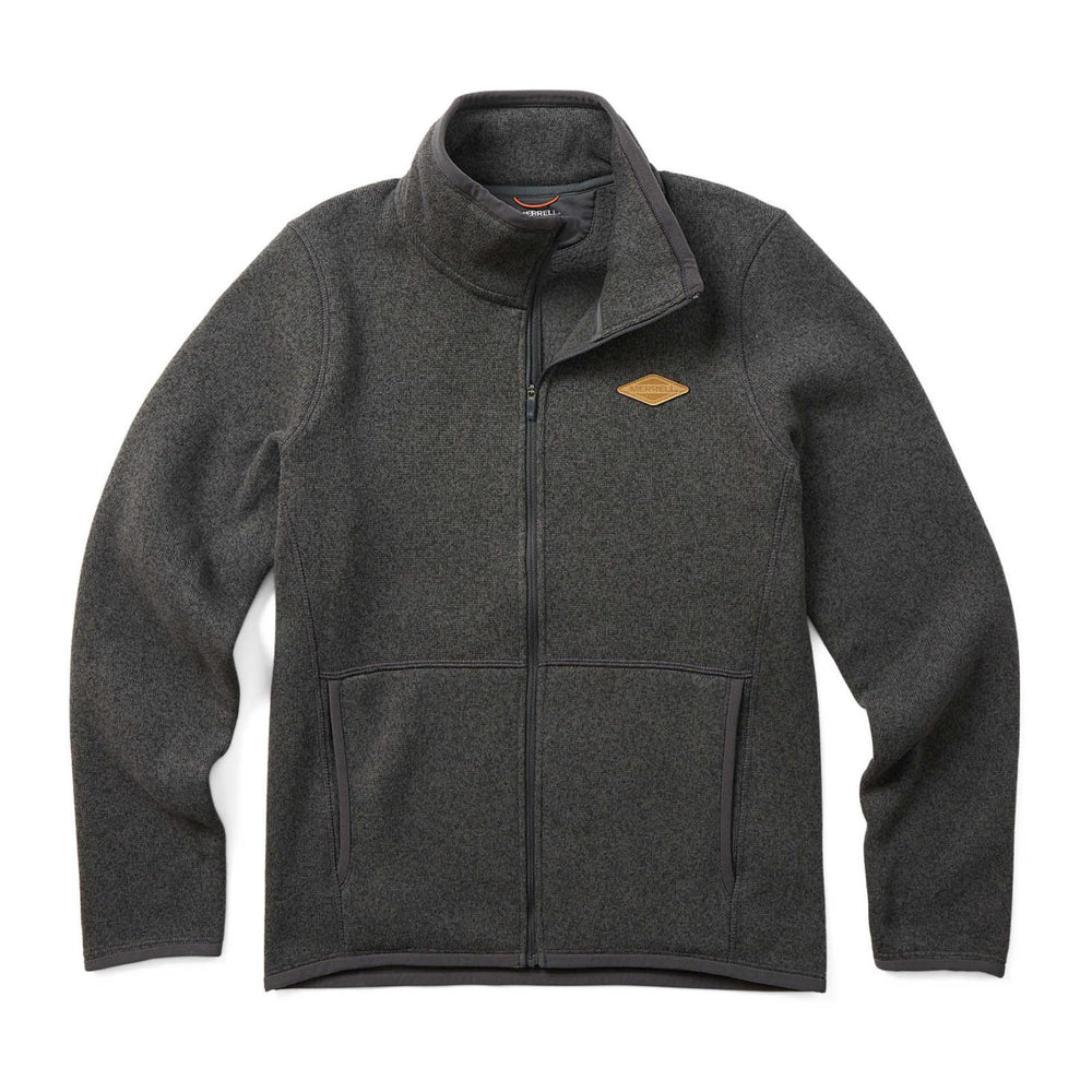 Merrell Sweater Weather Full Zip Asphalt Heather | Women Tops