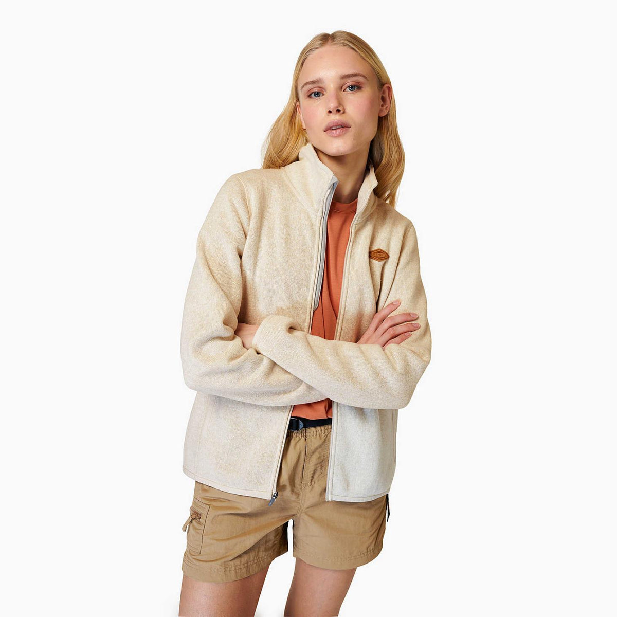 Merrell Sweater Weather Full Zip Moonbeam | Women Tops