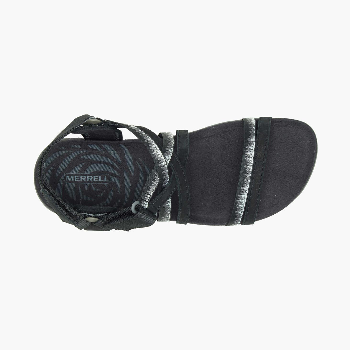 Merrell Terran 3 Cush Lattice Wide Width Black | Women Sandals