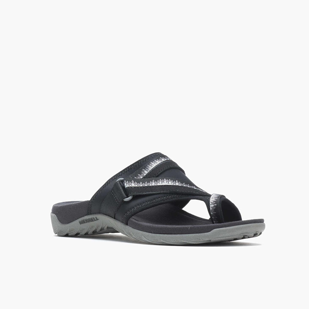 Merrell Terran 3 Cush Post Wide Width Black | Women Sandals