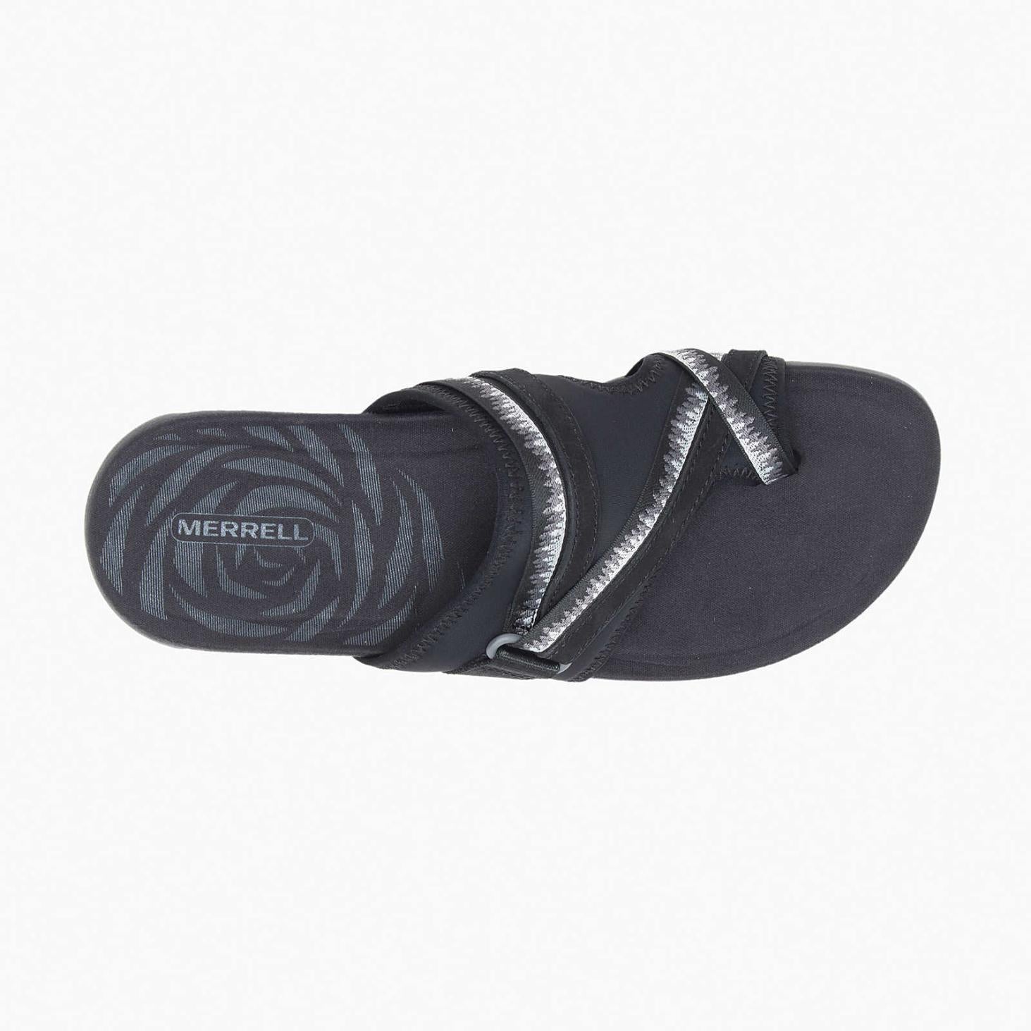 Merrell Terran 3 Cush Post Wide Width Black | Women Sandals