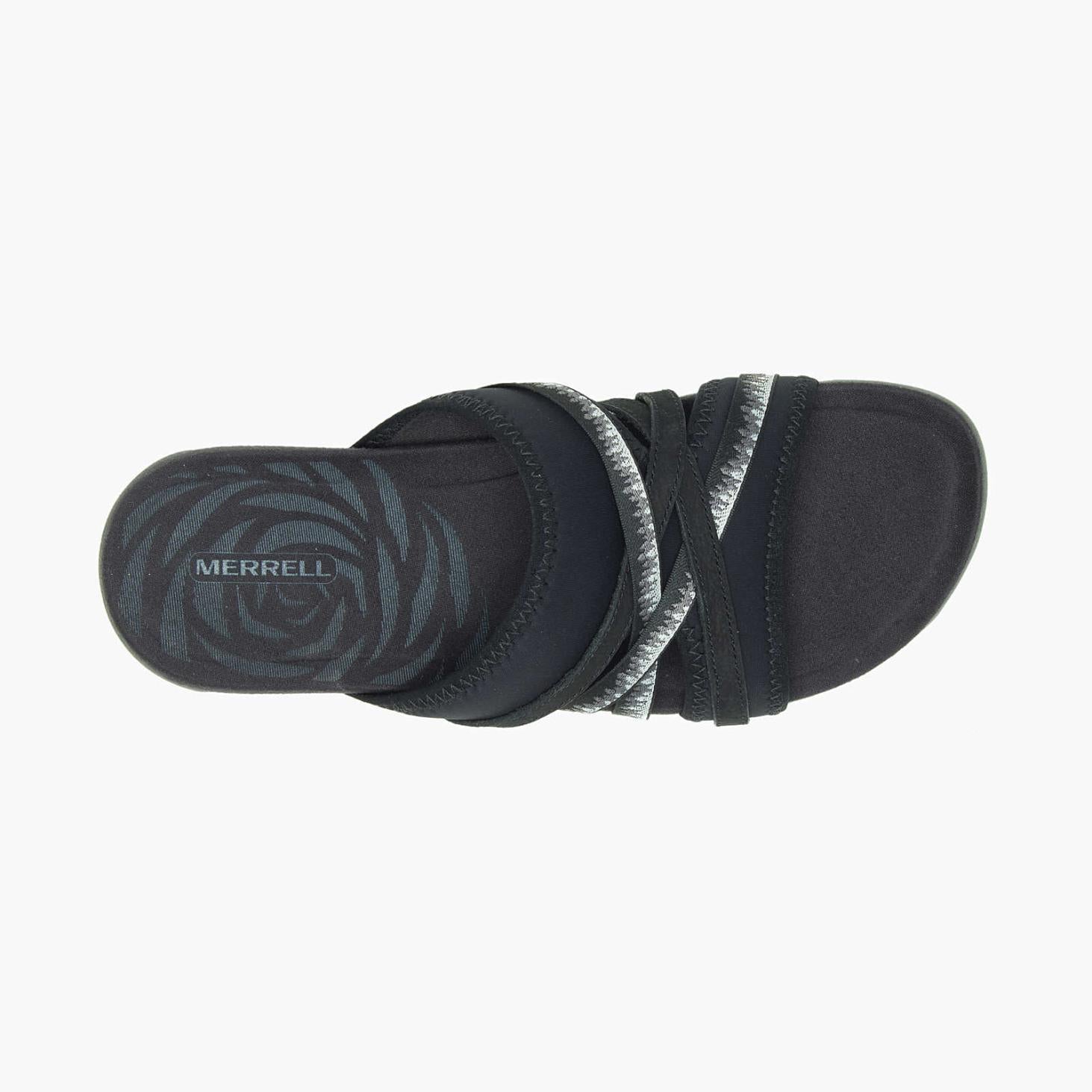 Merrell Terran 3 Cush Slide Wide Width Black | Women Sandals
