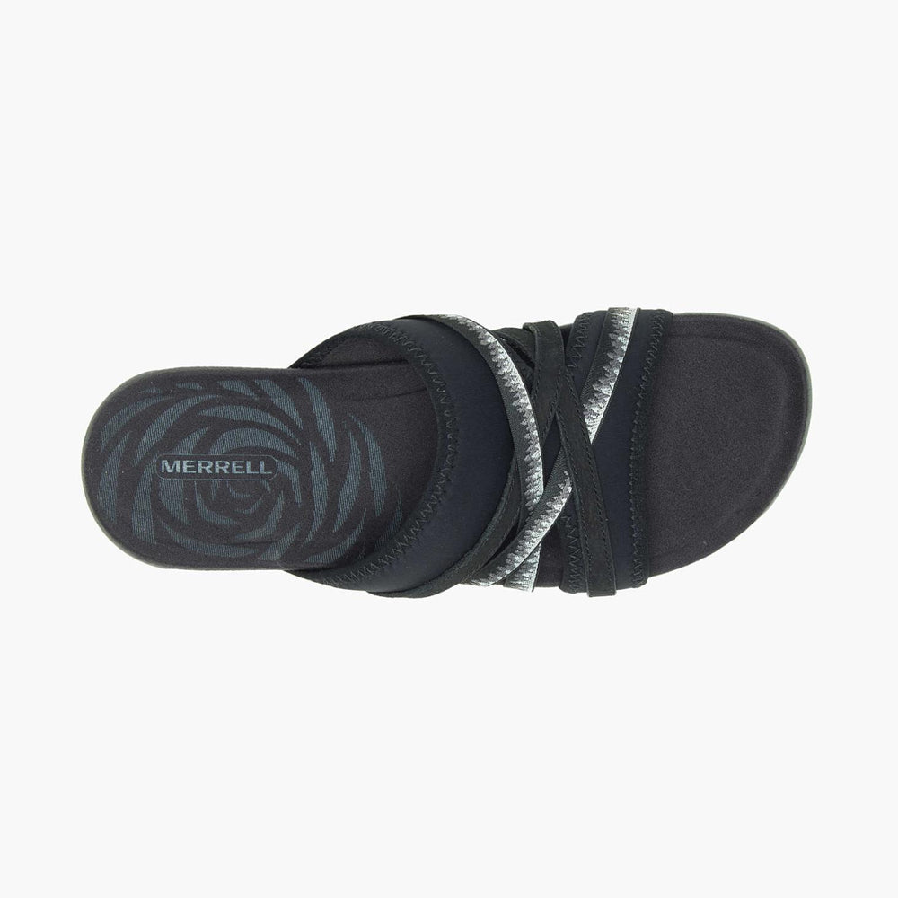Merrell Terran 3 Cush Slide Wide Width Black | Women Sandals