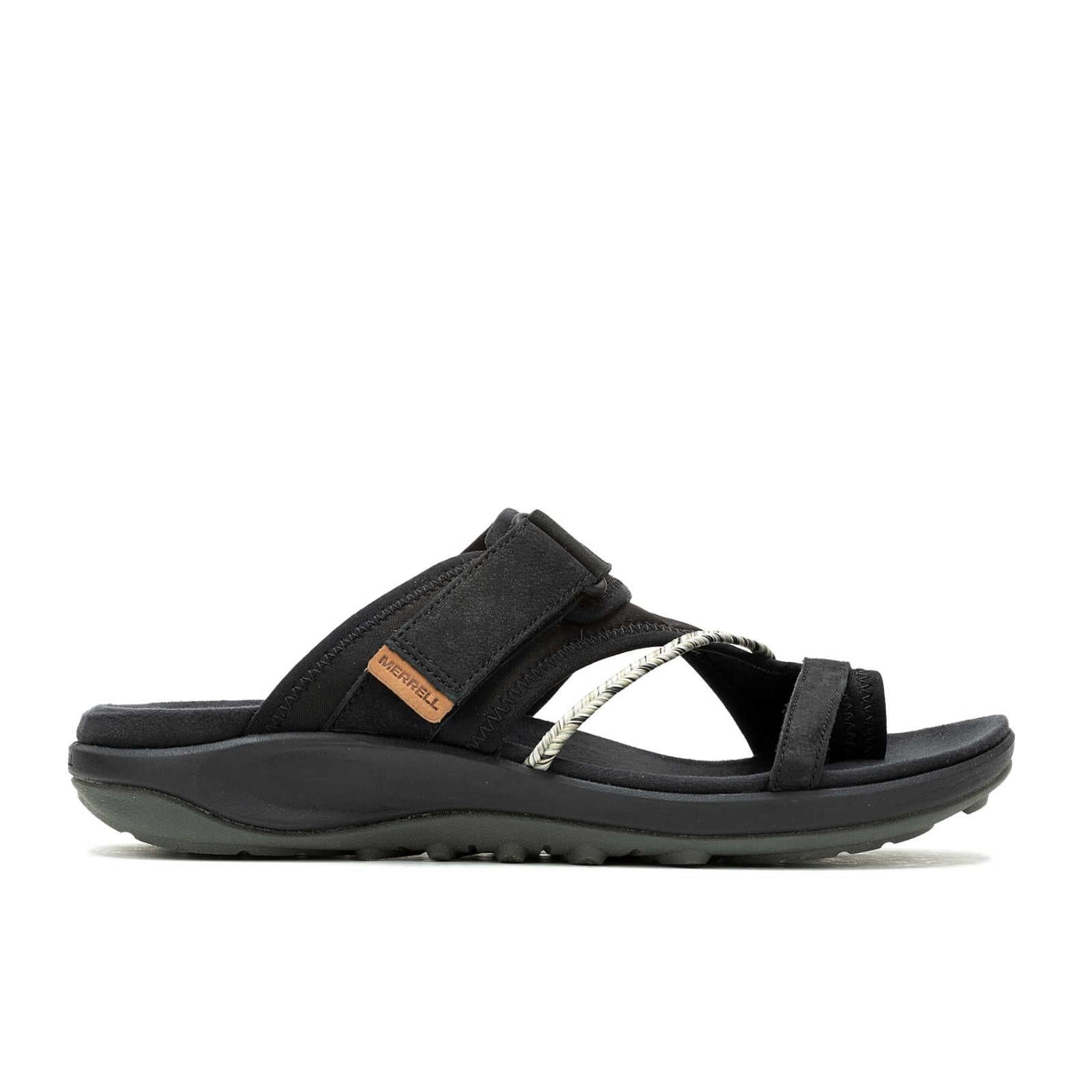Merrell Terran 4 Post Wrap Wide Width Black | Women Sandals