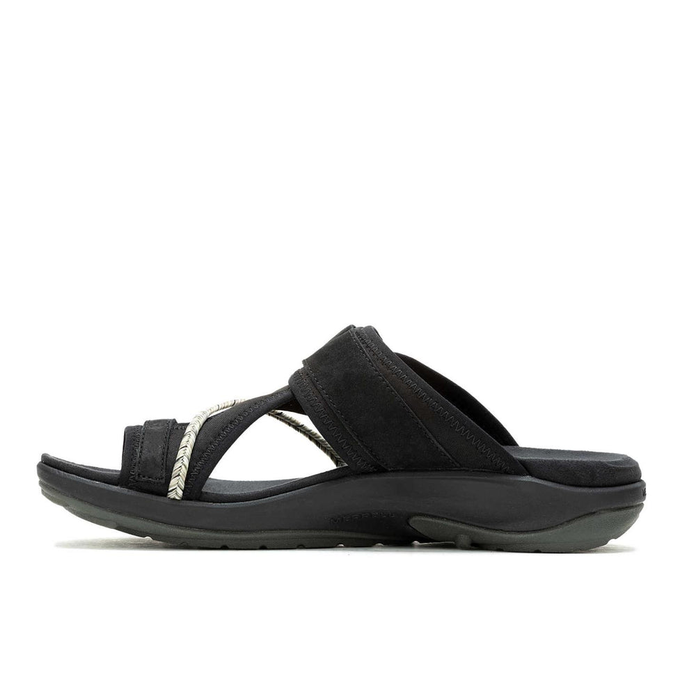 Merrell Terran 4 Post Wrap Wide Width Black | Women Sandals