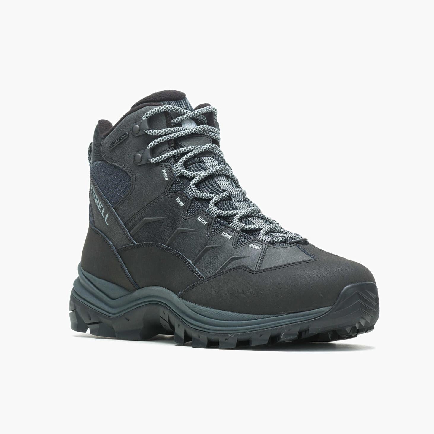 Merrell Thermo Chill Mid Waterproof Wide Width Black | Men Boots