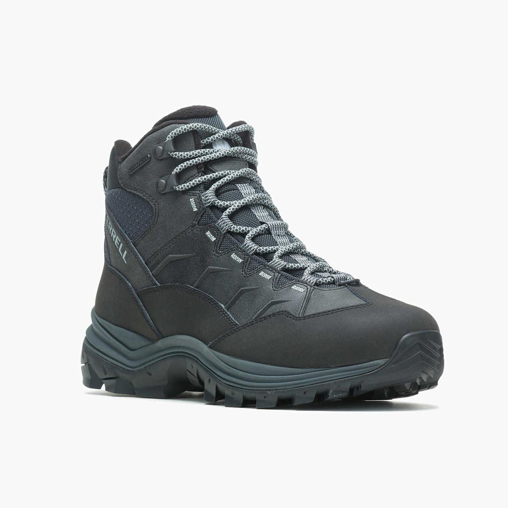 Merrell Thermo Chill Mid Waterproof Wide Width Black | Men Boots