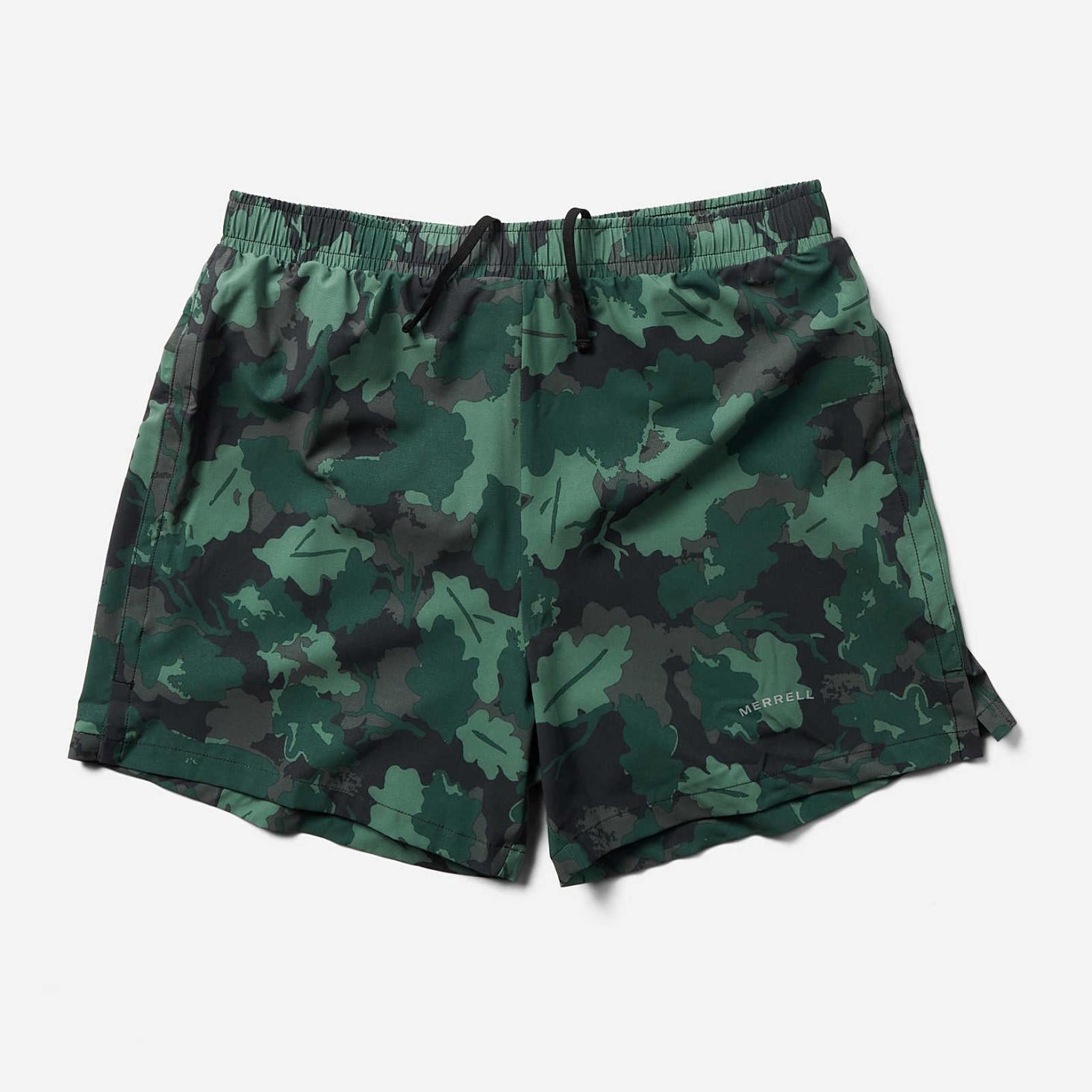 Merrell Trail Running Short Sea Moss Leaf Print | Men Bottoms
