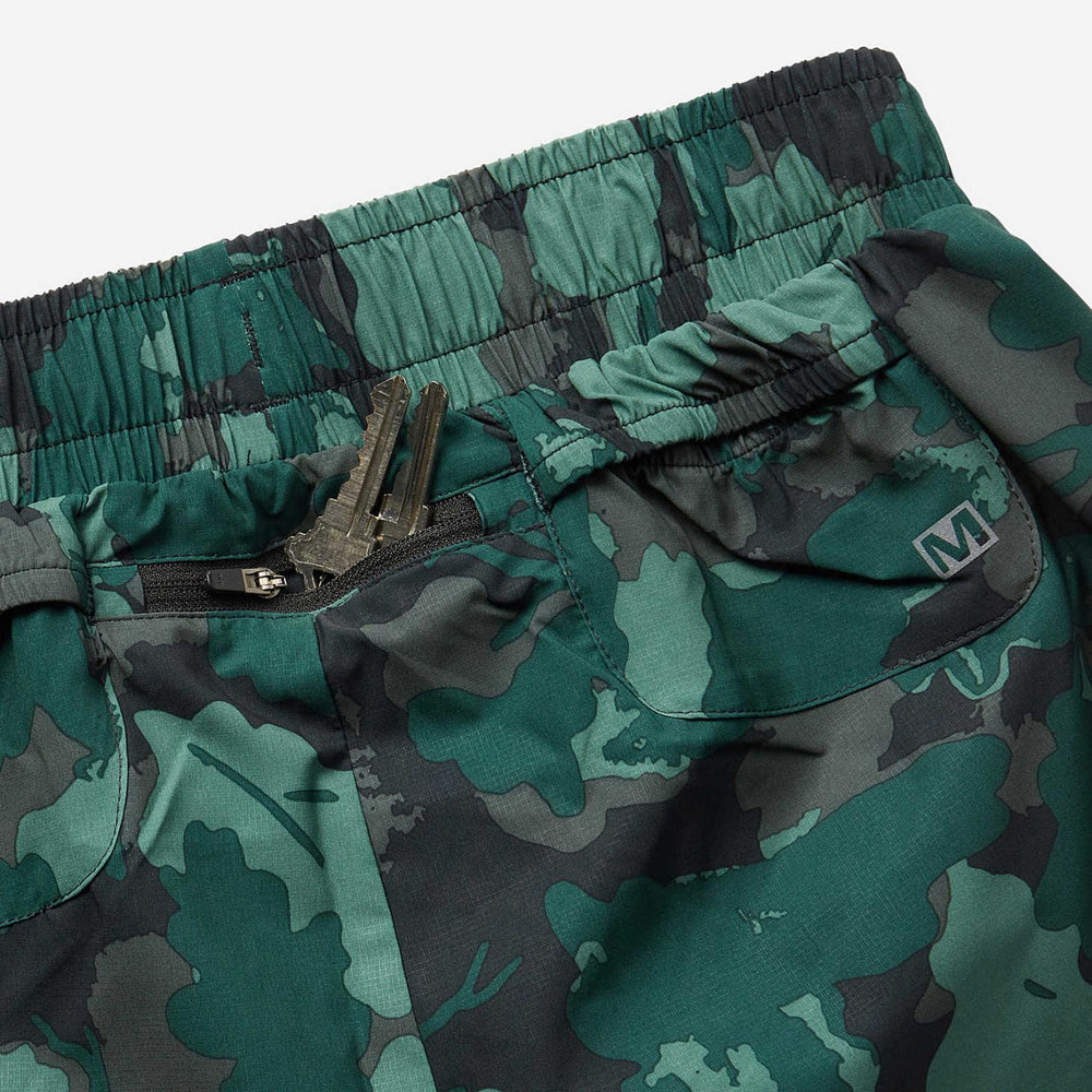 Merrell Trail Running Short Sea Moss Leaf Print | Women Bottoms