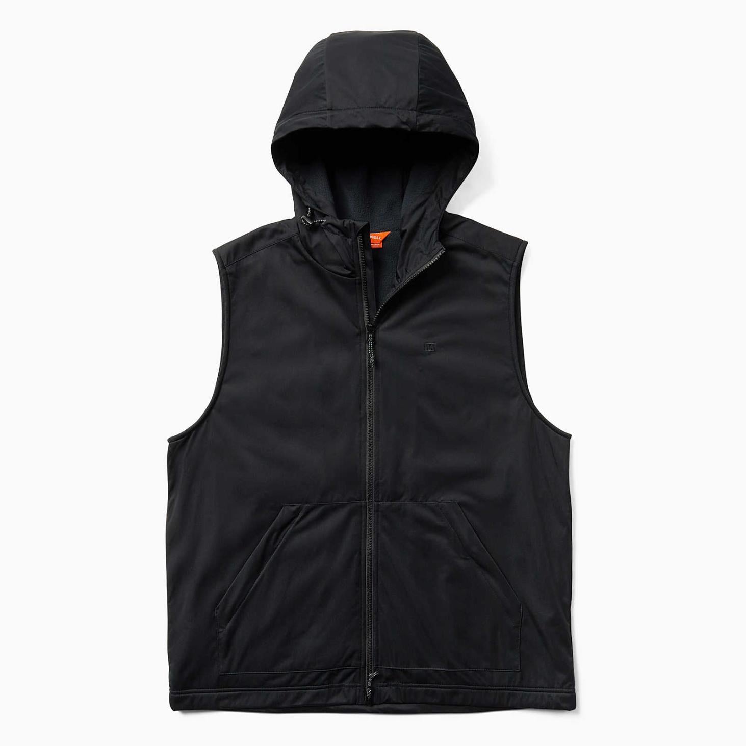 Merrell Whisper Hooded Vest Black | Men Tops