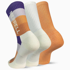 Merrell Wool Everyday Crew Sock 3 Pack Cream Assorted | Women/Men Socks
