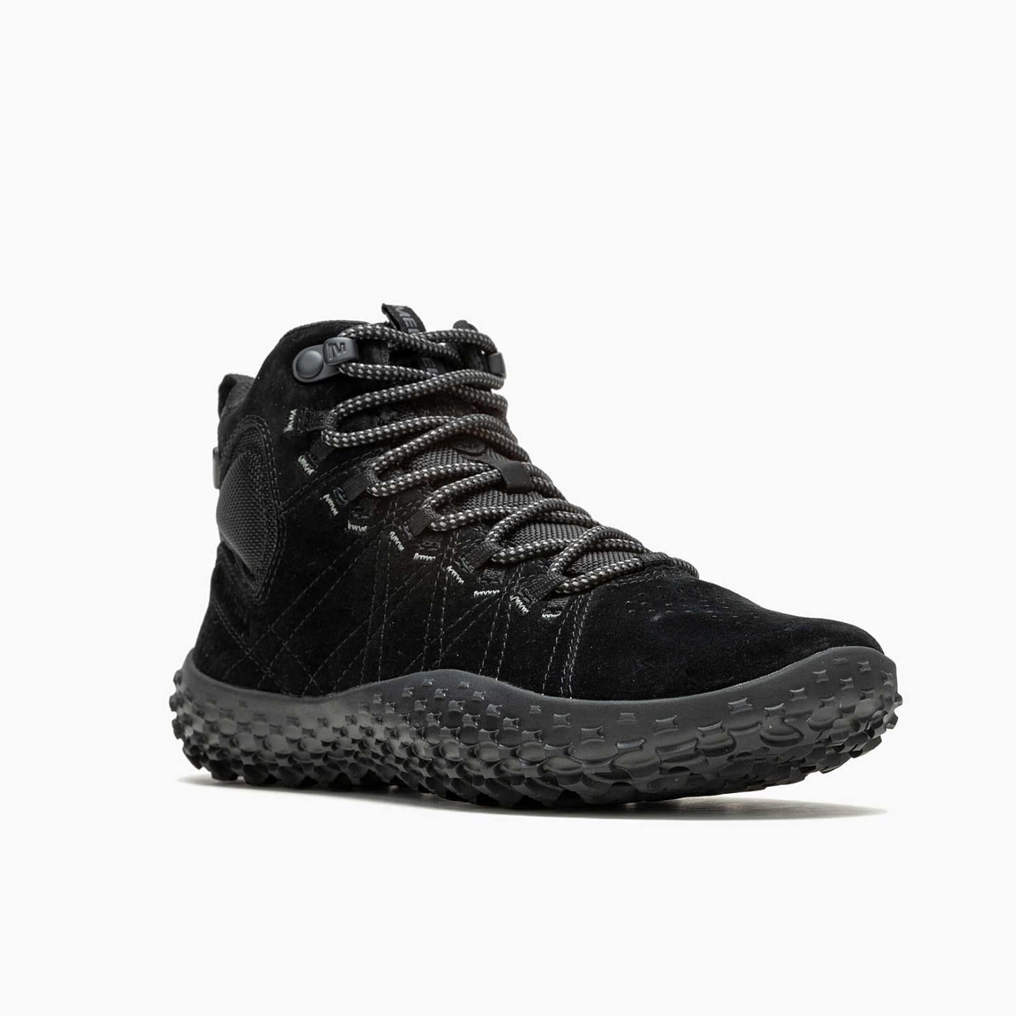Merrell Wrapt Mid Waterproof Black/black | Women Barefoot