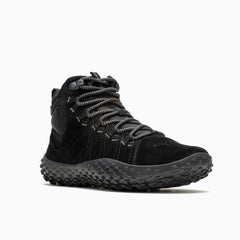 Merrell Wrapt Mid Waterproof Black/black | Women Barefoot